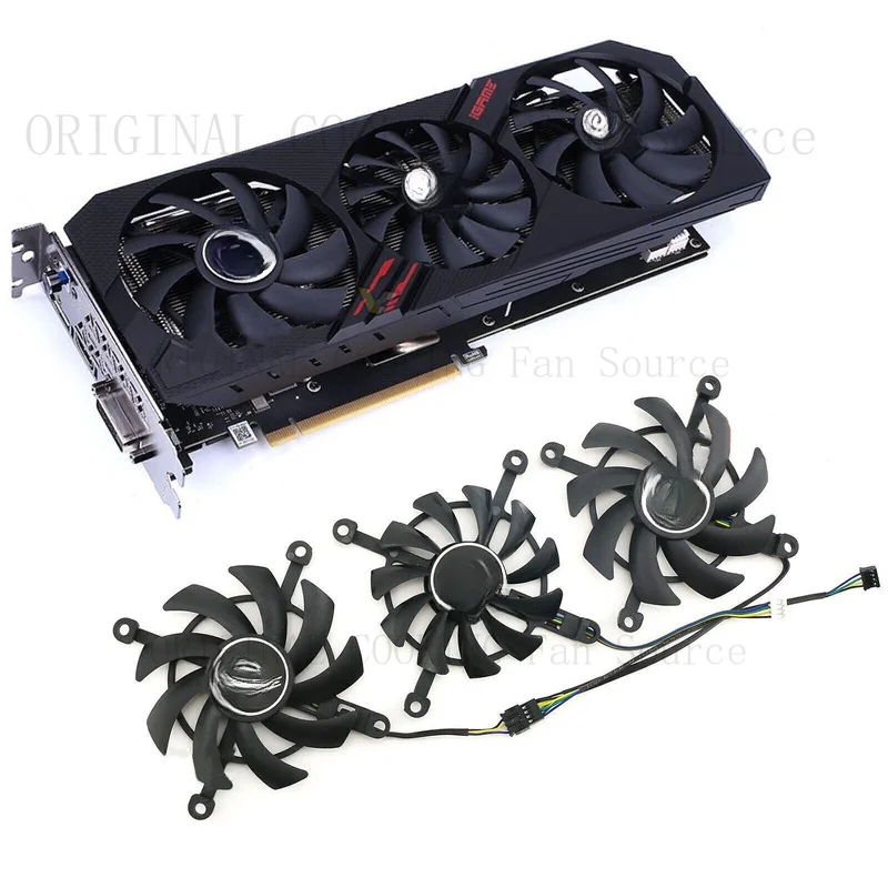 H  Cooling Fan for Colorful Gtx1650 1660Rtx2060 IGAME Ultra Deluxe Graphics Card