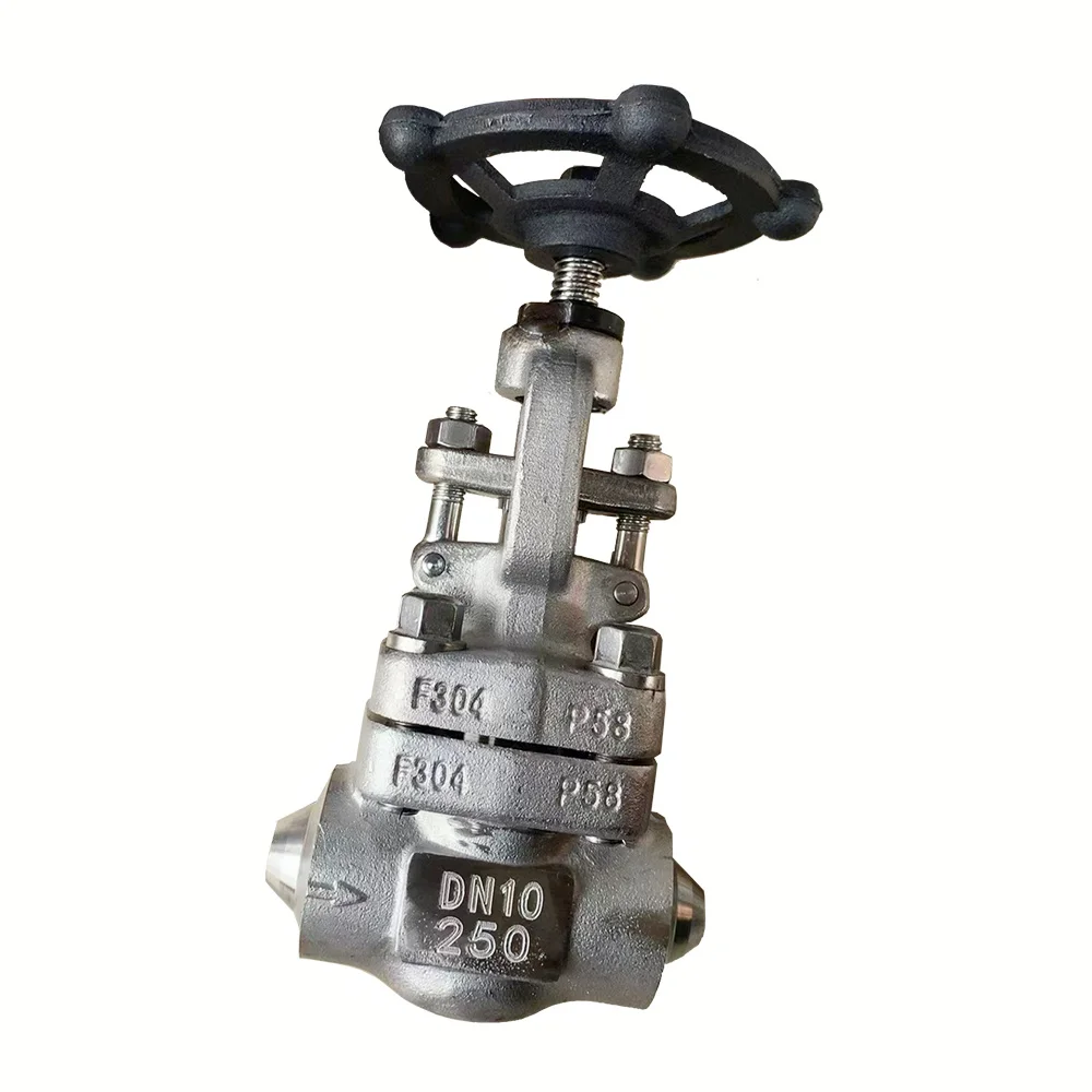 Forged Steel A105 Rising Stem Gate Valve Small Bore High Pressure Class 800/1500