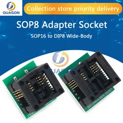 SOIC8 SOP8 to DIP8 Wide-body Seat Wide 200mil Programmer Adapter Socket