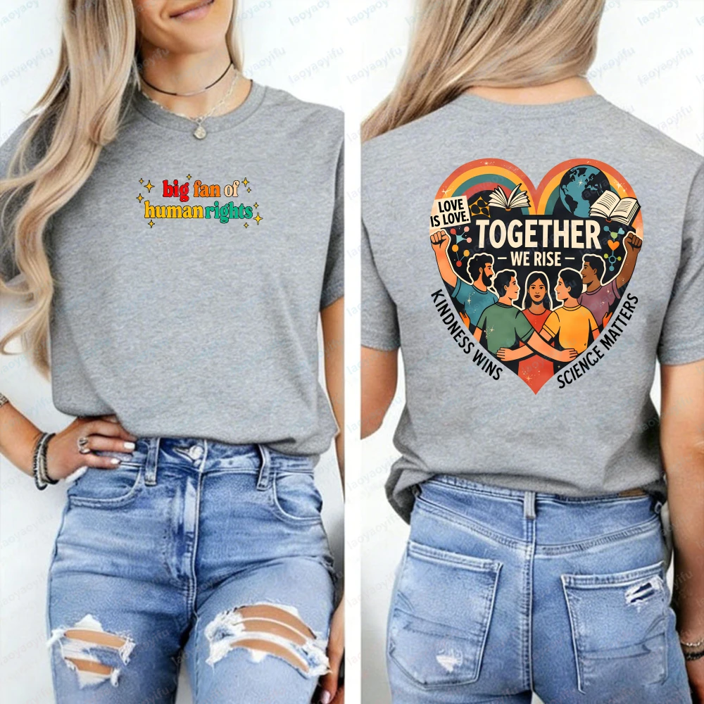Big Fan of Human Rights FDT Human Rights Equality Social Justice Political Protest Shirt Graphic T Shirts Harajuku Y2k Tops