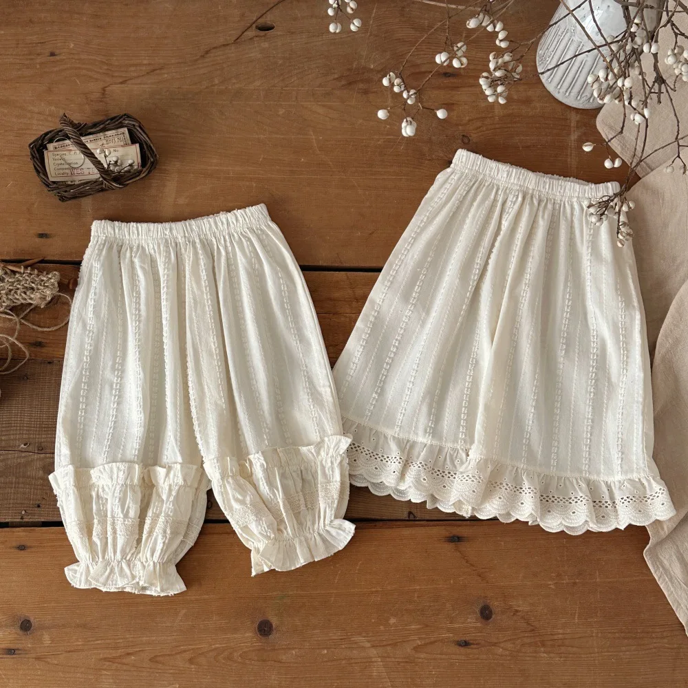 

2026 Summer New Baby Girl Cute Lace Trousers Cotton Children Casual Pants Girls Loose Mosquito Proof Pants Toddler Clothes
