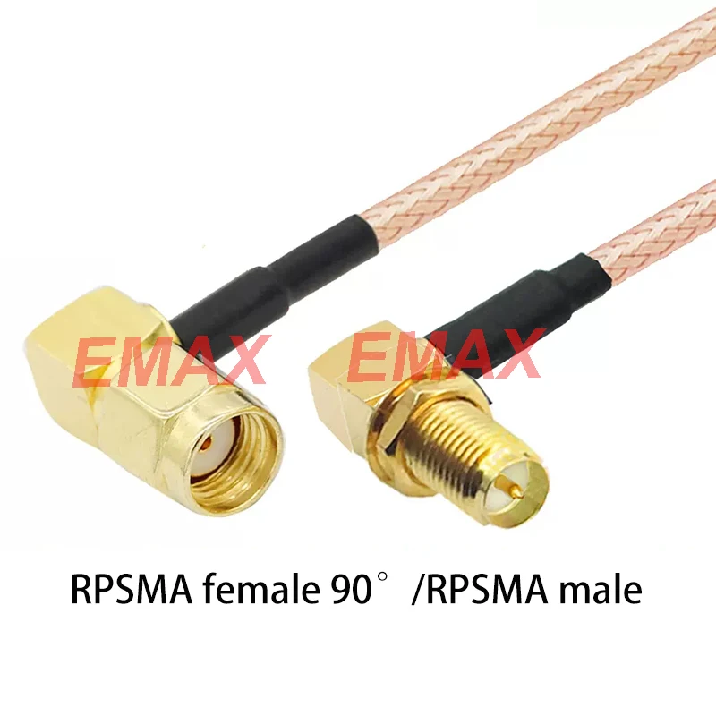 10cm/2pcs SMA-J To SMA/Angle Male RP-SMA Male To RP-SMA Female Pigtail Jumper SMA-J To SMA Female RG316 Cable Extension