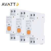 AVATTO Tuya WiFi Smart Circuit Breaker MCB 1P+N 63A Rail for Smart Home wireless Remote Control Smart Switch With Metering
