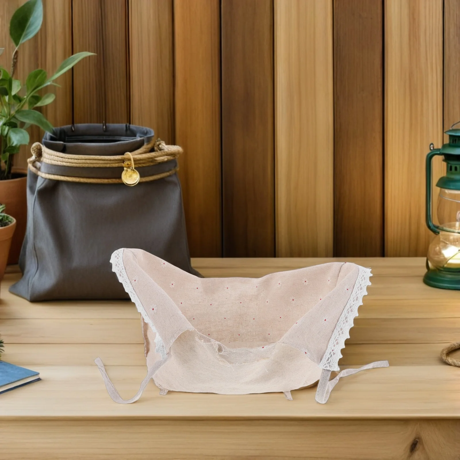 

4Pcs Basket Insert Liners Replacement Fitted Fabric for Wicker Picnic Baskets Washable Reusable Decorative Cloth Liners Home Use