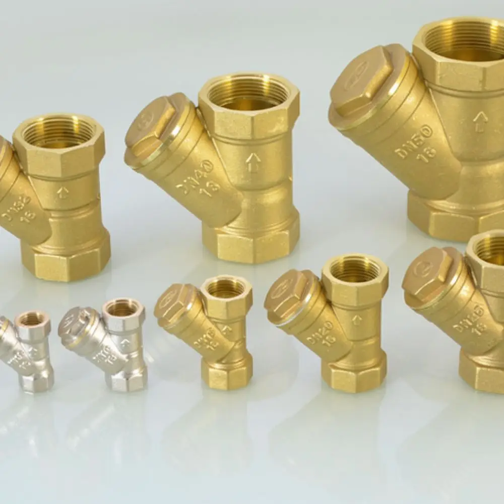 High Quality Brass Y Strainer For Piping Water Pump Central Heating Systems Inline Mesh Filtration Anti Clogging Tool