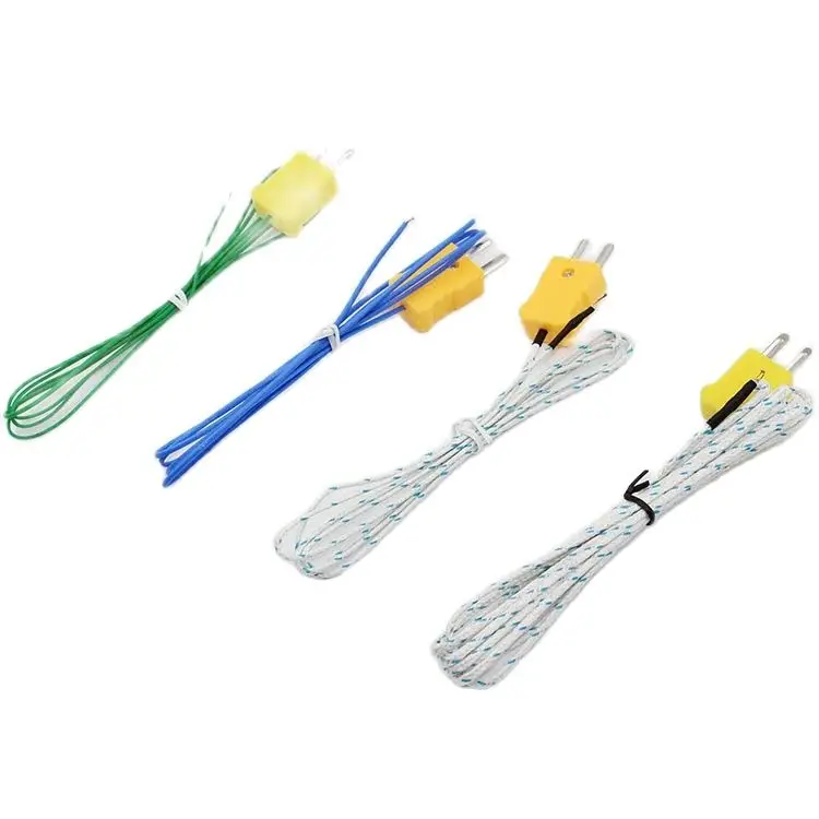 Sonda termopar tipo K, instrumento de detección de temperatura, punto de línea, medición de temperatura l