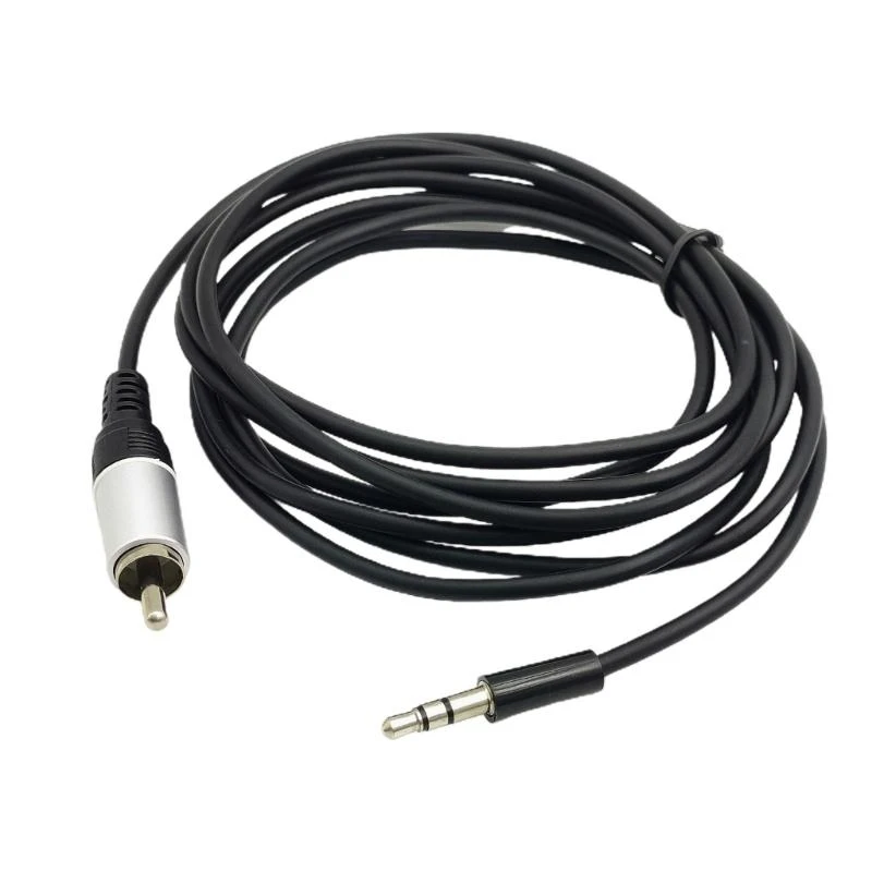 Cable RCA de 200cm, Cable de Audio RCA de 3,5mm a conector RCA 3,5 para amplificador de teléfono inteligente, Cable auxiliar de cine en casa RCA