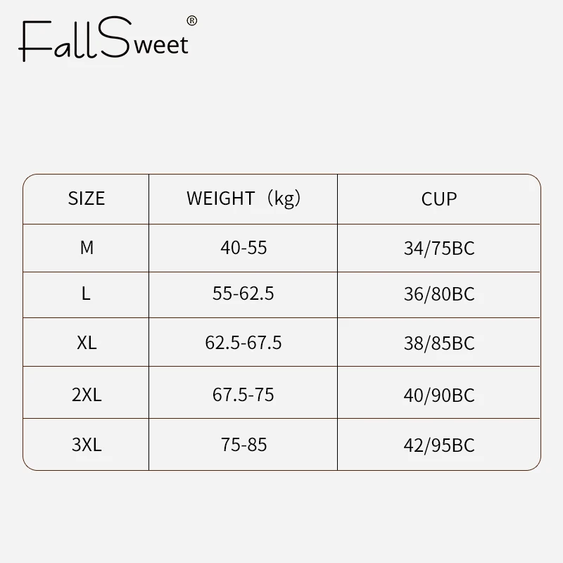 FallSweet Sexy Bras Push Up Bra for Women Seamless Bralette No Wire Comfortable Lingerie Femme 34-42BC