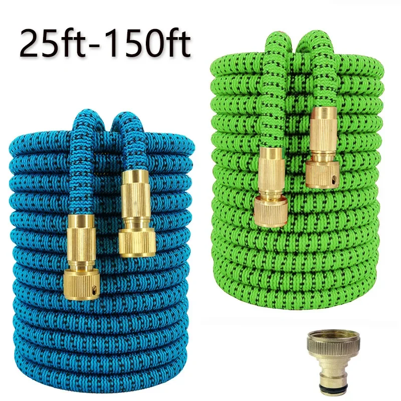 

Садовый расширительный поливочный шланг, гибкая водопроводная труба высокого давления для мойки автомобилей с соединением из чистой меди, принадлежности для орошения сада