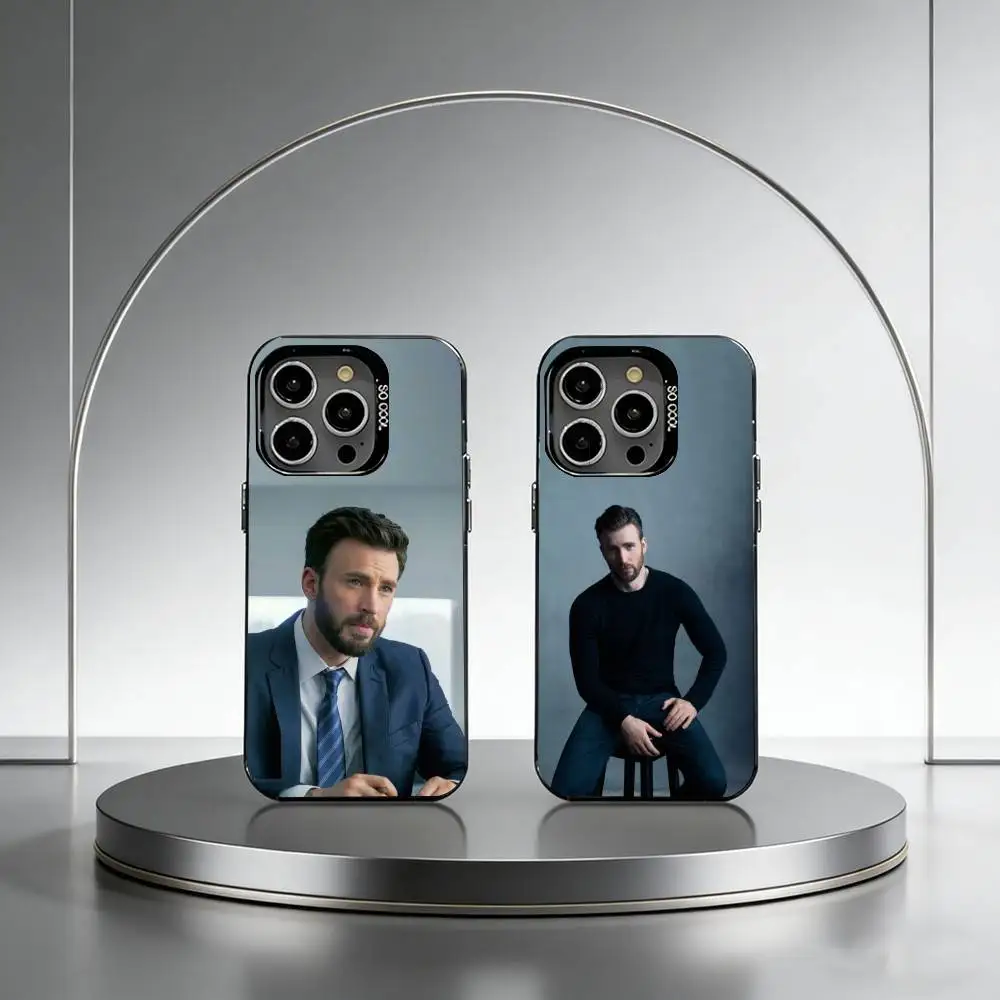 

Chris Evans (1) Phone Case For iPhone 17,16,15,14,13,12,11 Plus,Pro Max,XS,Colorful Silver Phone case Funda Cover