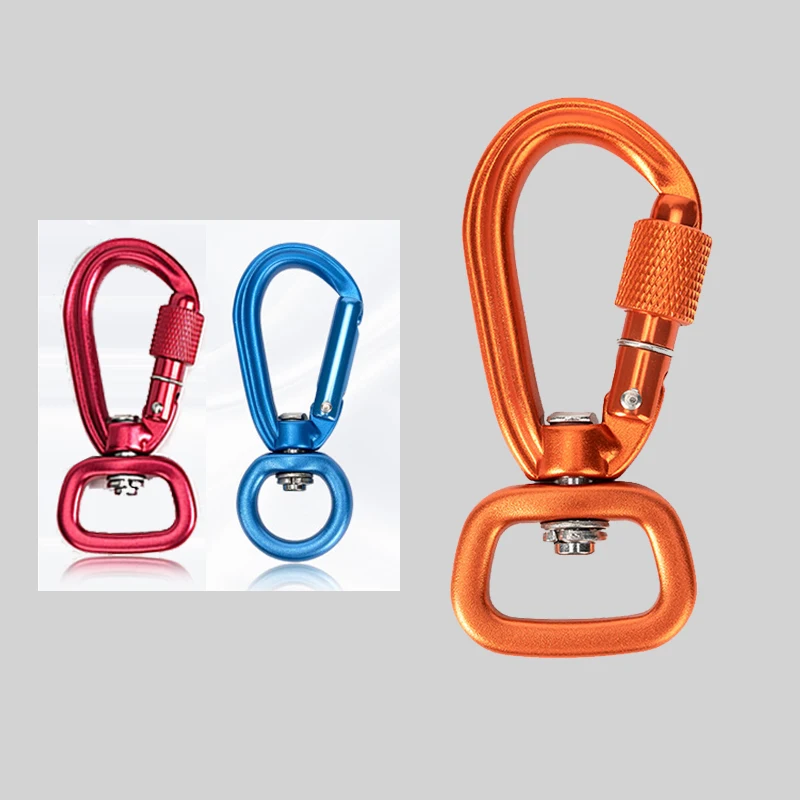 Carabiner, 25kn load-bearing (about 5620 pounds) O-shaped carabiner, suitable for rock climbing and mountaineering