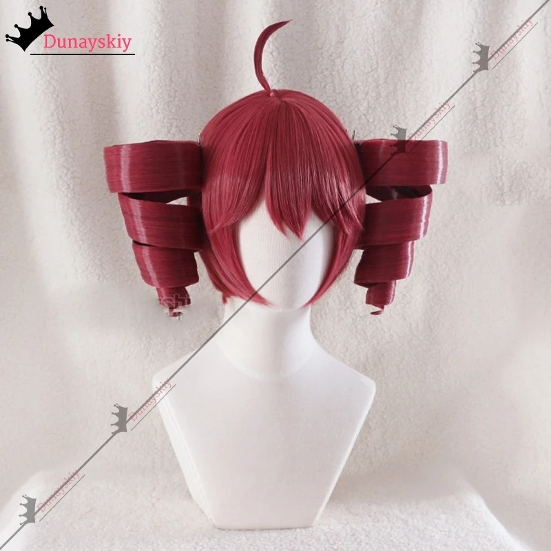 Anime Kasane Plafond Teto Cosplay Kostuums Vrouwen Rode Paardenstaart Pruik Hoge Hittebestendige Haar Teto Rollenspel Pruik Lang Krullend haar