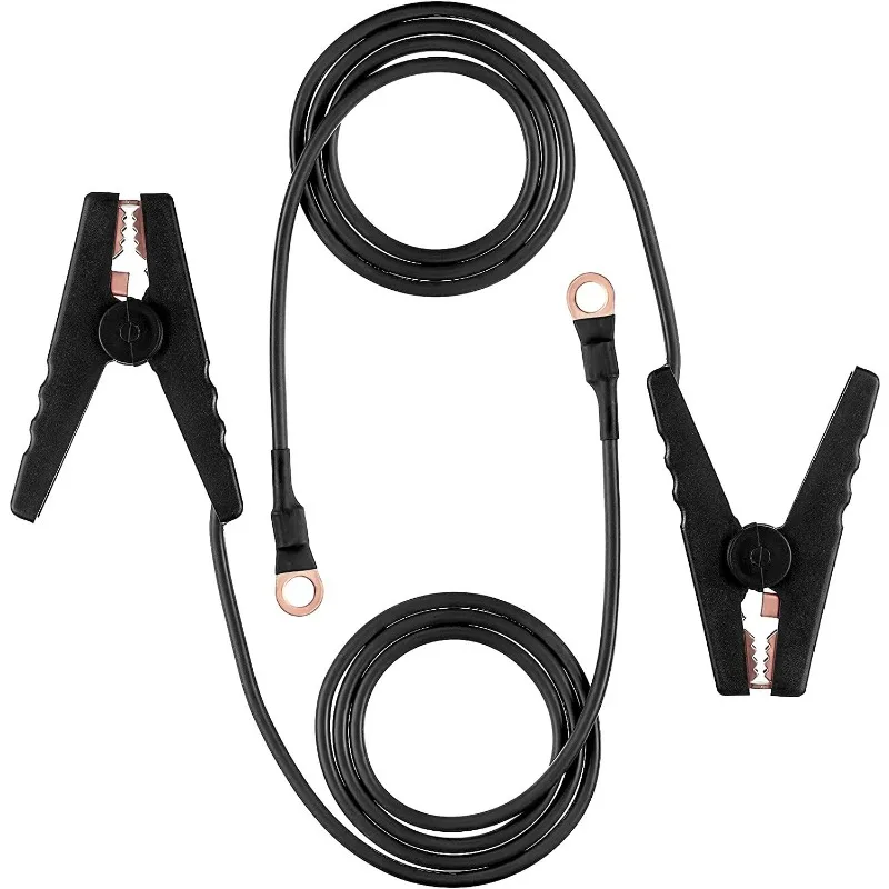 2PCSFor Car Battery Charging Charger Easy To Use  Alligator Clips Booster Jumper Cable 3FT/90Cm Automotive Battery Jumper Cables