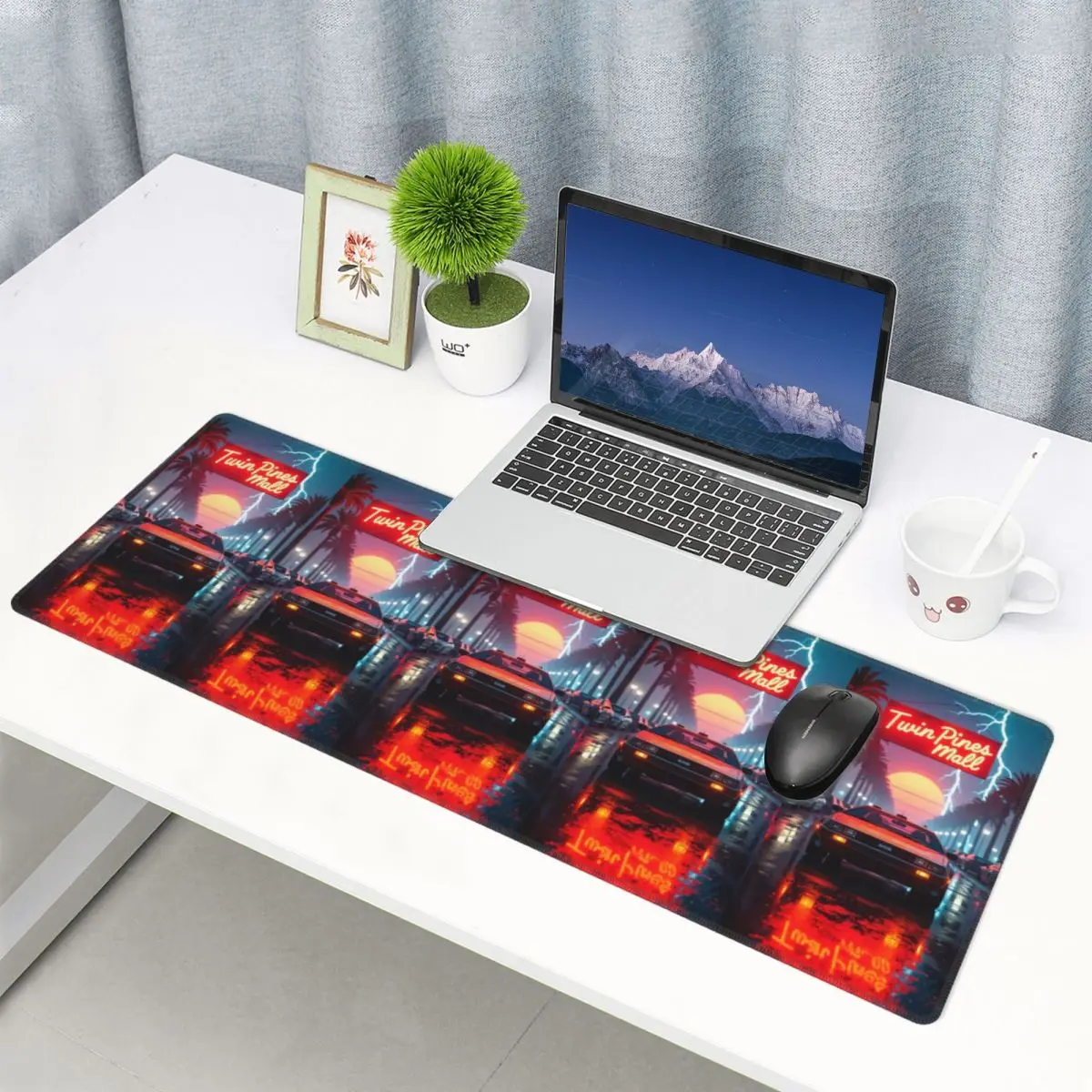 Large Mouse Pad DeLorean Time Machine Back To The Future Gamer PC Laptop Mats Keyboard Carpet Computer Gaming Desk Mat