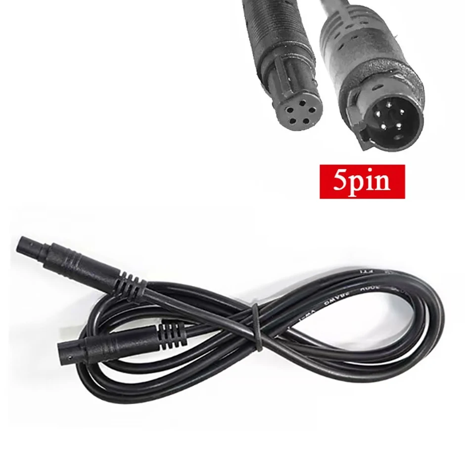 4-Pin or 5-Pin Car DVR Camera Extension Cable 2M Male for Female Connector Cord For Dashcam Reverse Camera Cable