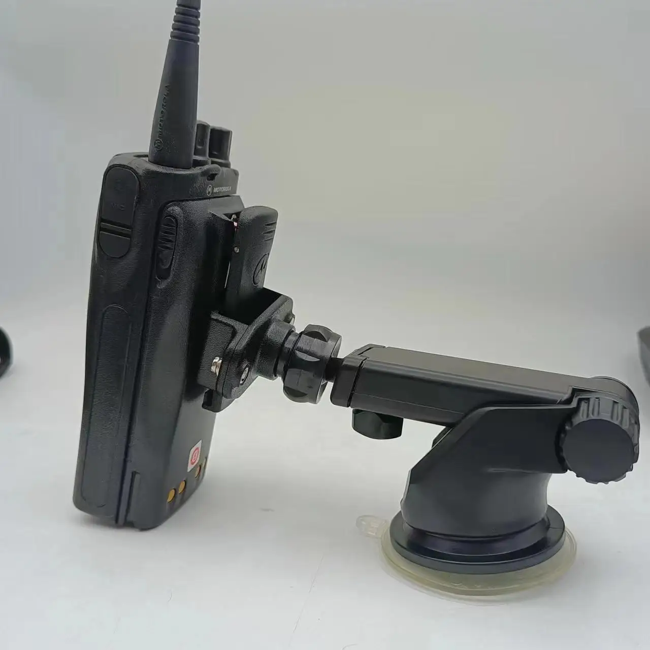 Handheld walkie talkie car frame back clamp stand /walkie talkie Vehicle mounts / Car mount for walkie talkie