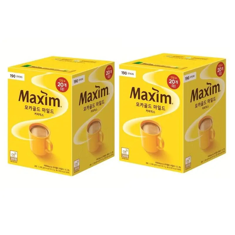 مكسيم موكا جولد 170+20 قطعة، عبوتان