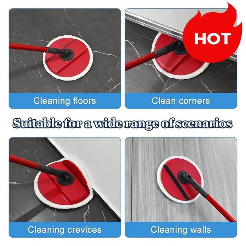 A01V-6 Stuks Mop Vervanging Voor Vileda Clean Spin Mop Hoofd Vullingen Wasbare Hoofd Mop Voor Reinigen Vloer