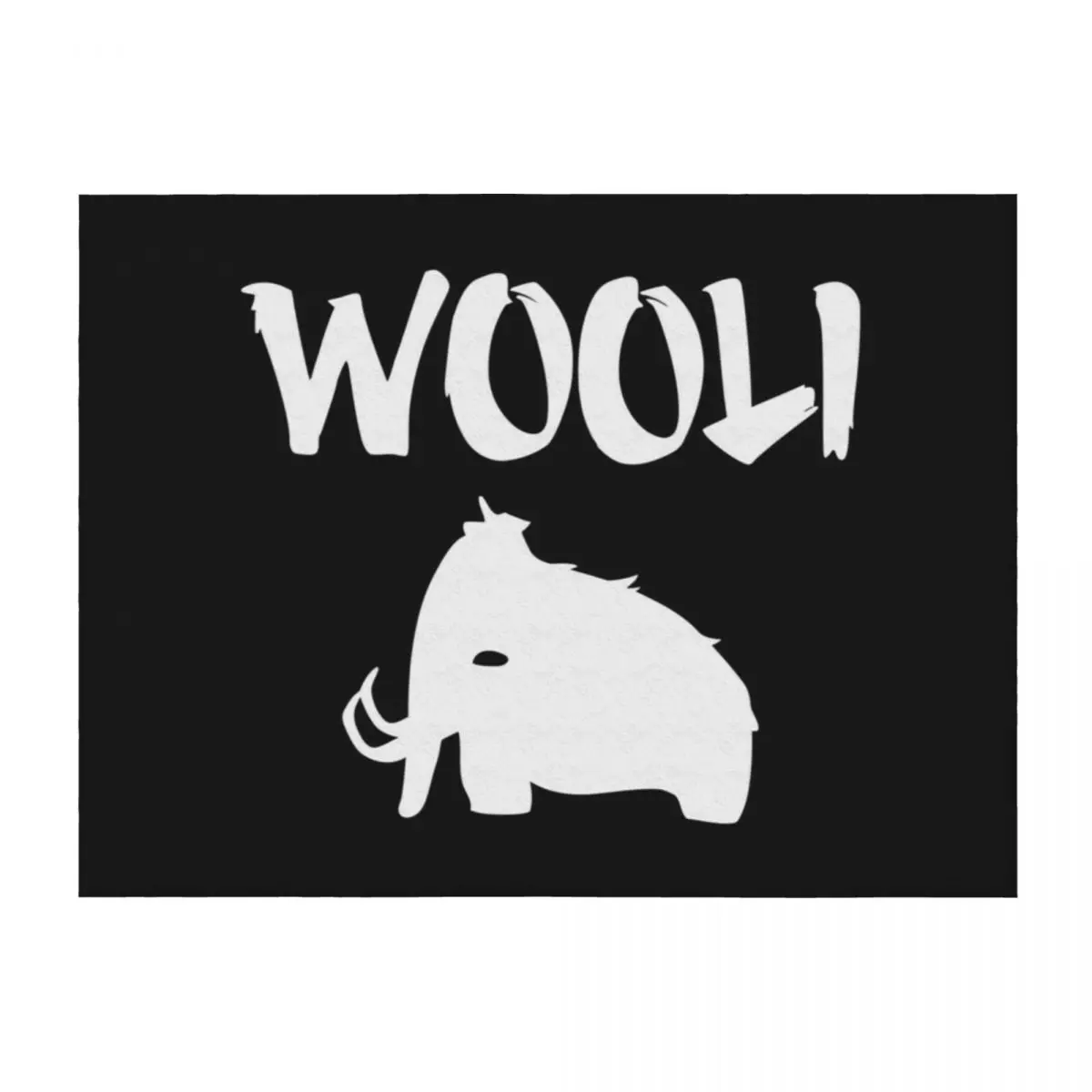 

Wooli Merch Wooli Logo Throw Blanket Luxury Bed linens Decorative Throw Picnic Blankets