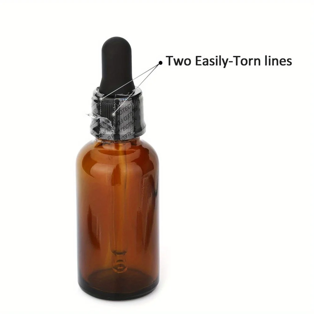 200Pcs Bands Printed Transparent With Hole Heat Shrink Packaging Sealer 41x30mm For Bottles Secure Sealing Packaging Sealer