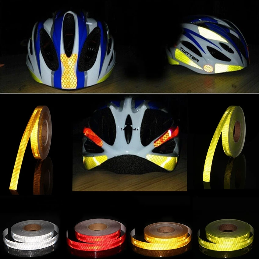 High Intensity Red Retro Reflective Tape Outdoor Safety Stickers 25mm*5m Reflectors Strips Waterproof Adhesive Film For Car Bike