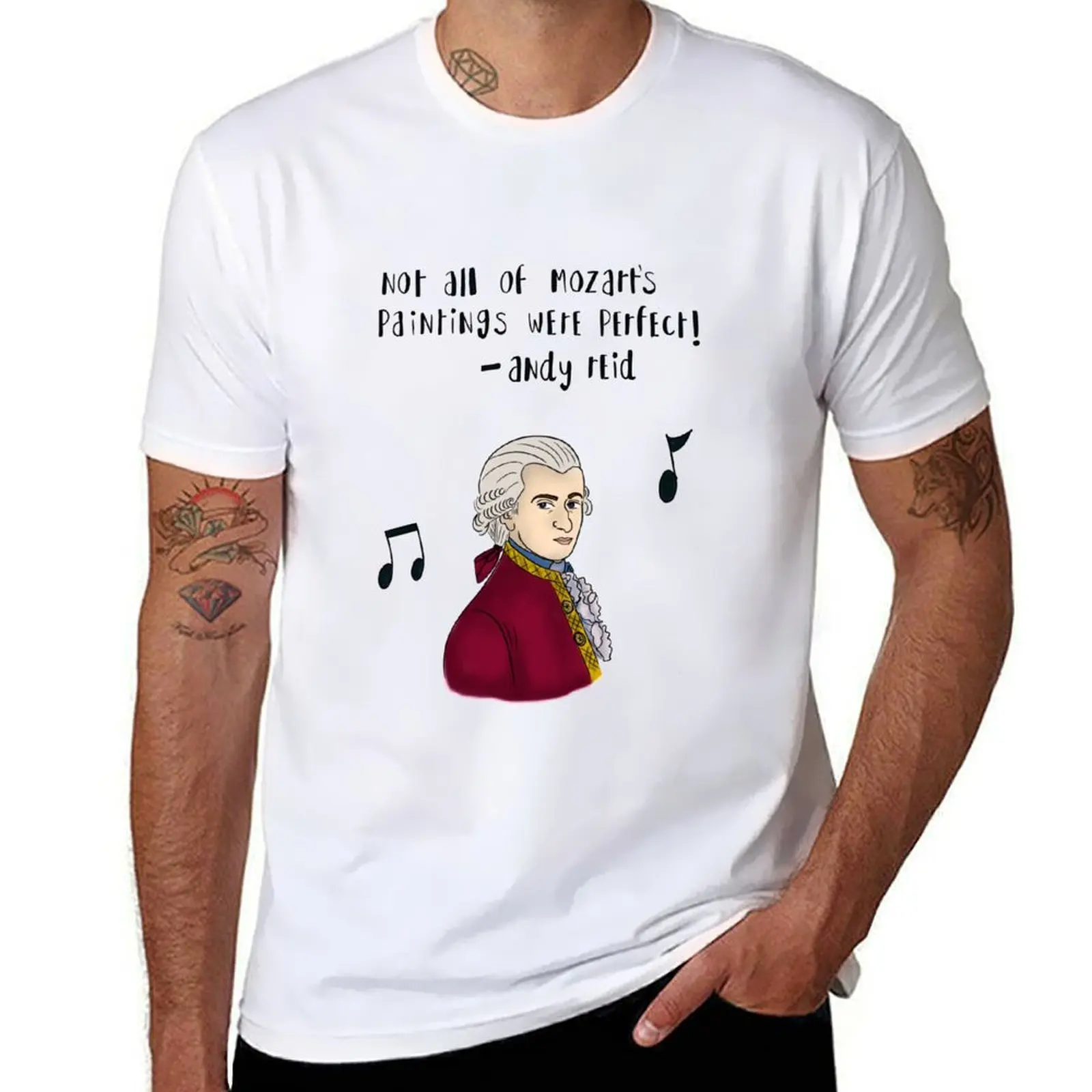 

Not all Mozart’s paintings were perfect! T-Shirt t shirts for man slim fit t shirt custom print T-Shirt