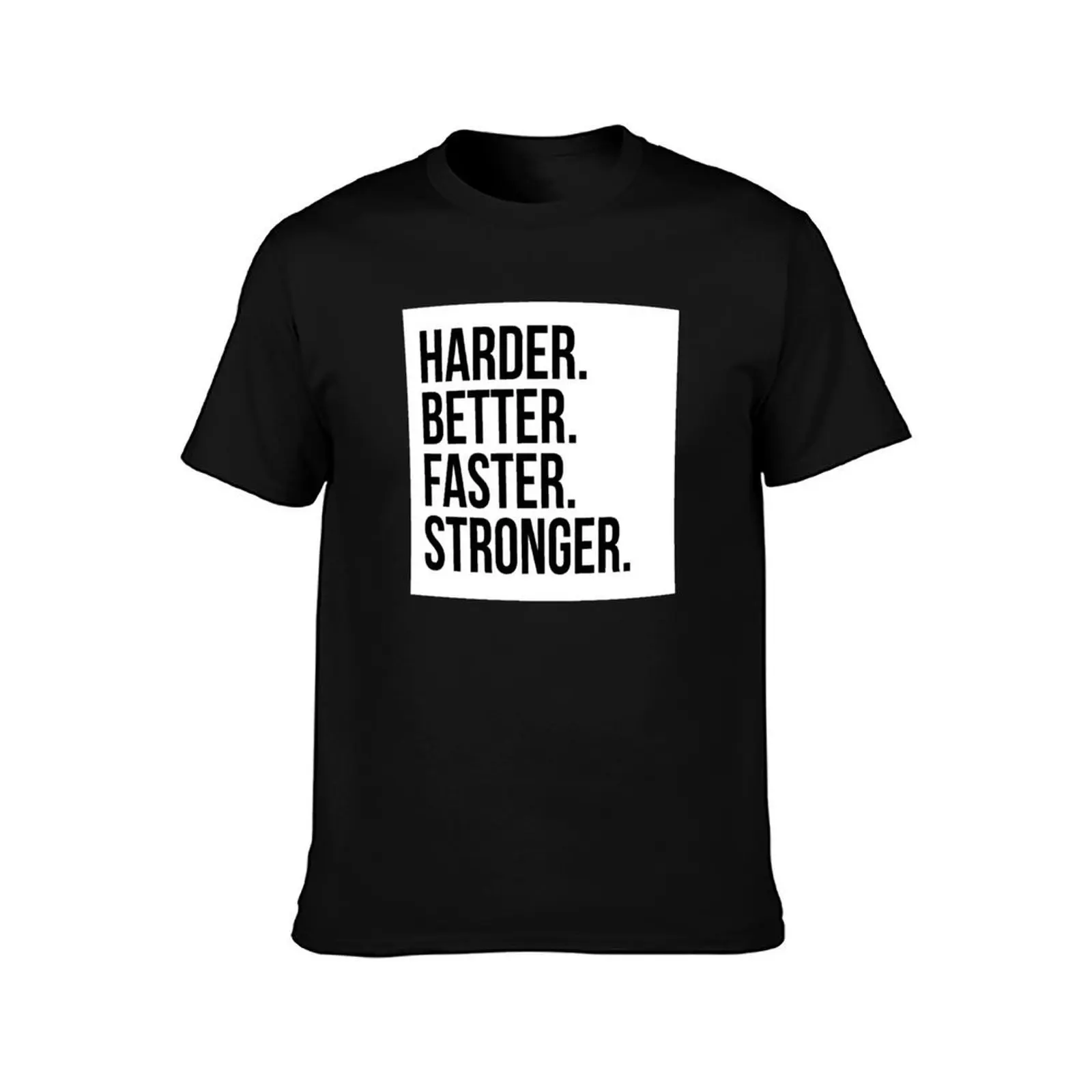 Harder. Better. Faster. Stronger T-Shirt, Summer Casual Cotton Tee, Oversized Streetwear Tops, Vintage Graphic Print