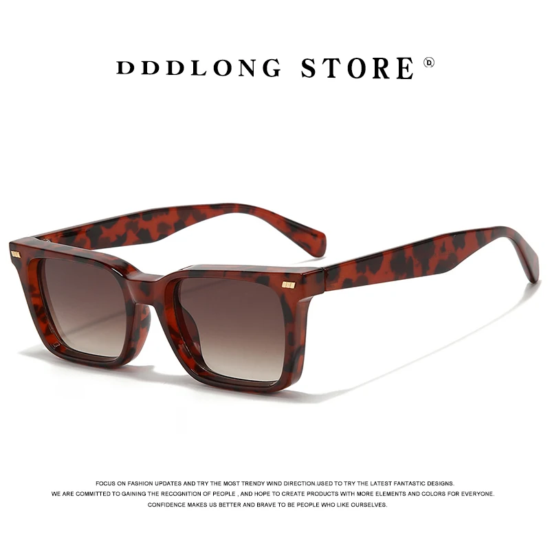 

DDDLONG Retro Fashion Square Sunglasses Women Men Sun Glasses Classic Vintage UV400 Outdoor D505