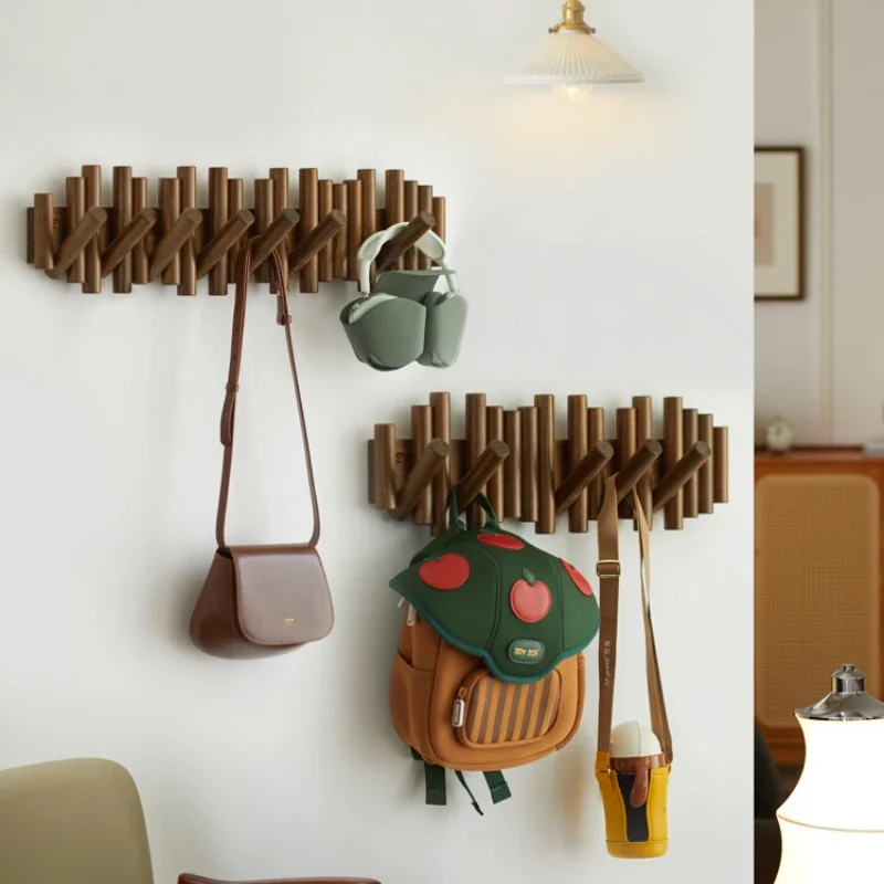 

Solid wood piano keys hanging hangers wall wall hanging clothes hook door door clothes and hats clothes hook home storage