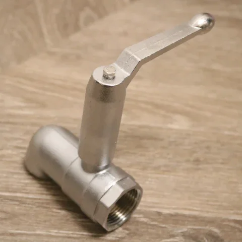 Stainless steel oil discharge  Electric fryer faucet High temperature valve 4 / 6 minutes 1 /1.2 inch
