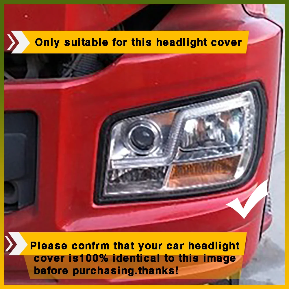 Osłona przezroczysta reflektora lewego/prawego do Shacman Delong M3000 H3000, klosz lampy, szklana obudowa reflektora