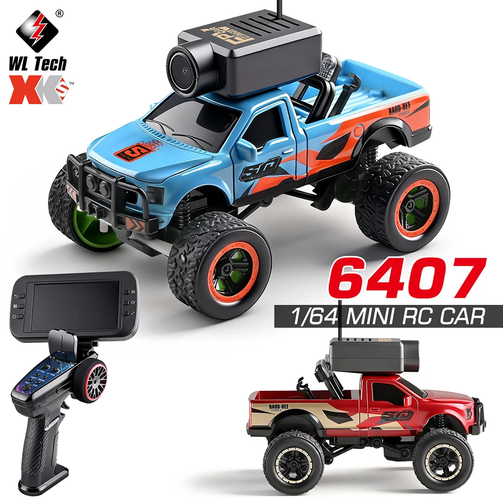 

WLtoys 1/64 6407 Camera Car APP Dual Control with Display Compatible with VR Glasses