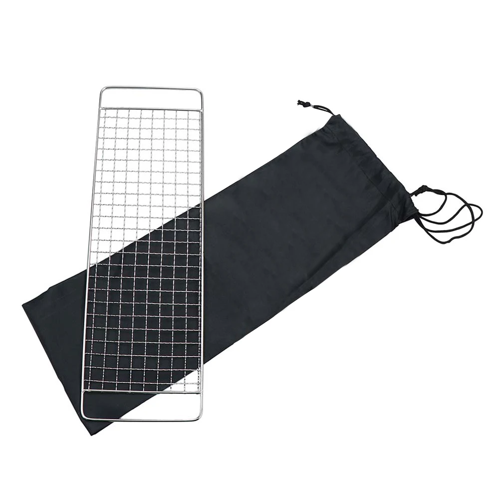 

1 Set Stainless Steel Outdoor Barbecue Supplies Camping Grill Mesh Pot Holder Picnic Bbq Rack Portable Cooking Rack Campfire