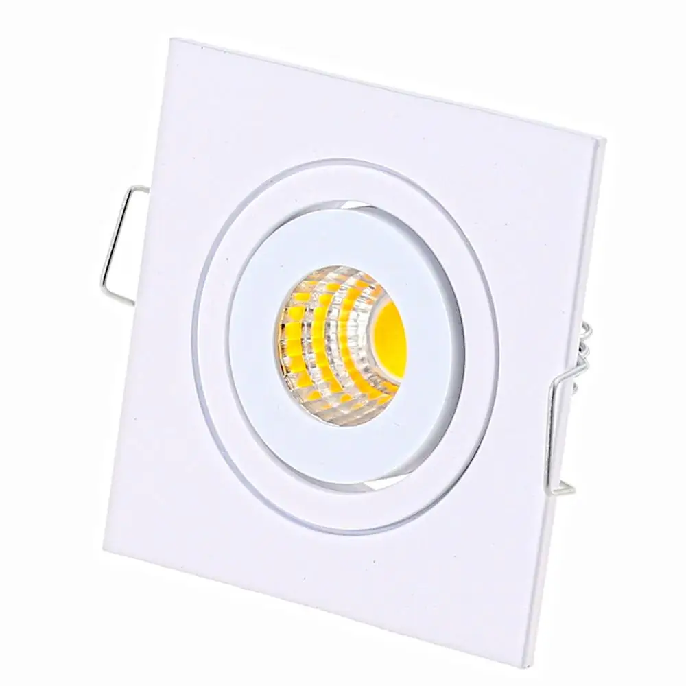 Imagem -04 - Quadrado Redondo à Prova d Água Ip65 3w Branco Quente Frio Branco Recesso Led Downlight Pode Ser Escurecido Conduziu a Lâmpada Spot Light Ac90260v 10 Peças Lote