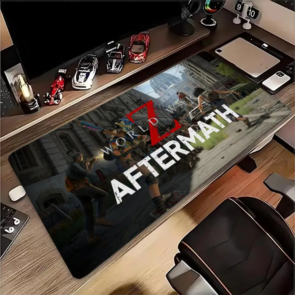 neues W_World W_War Z Mauspad, extragroßes Gaming-Mauspad mit rutschfesten Gummi-Pads, perfekt für PC-Gamer mit Tastaturen und Mäusen
