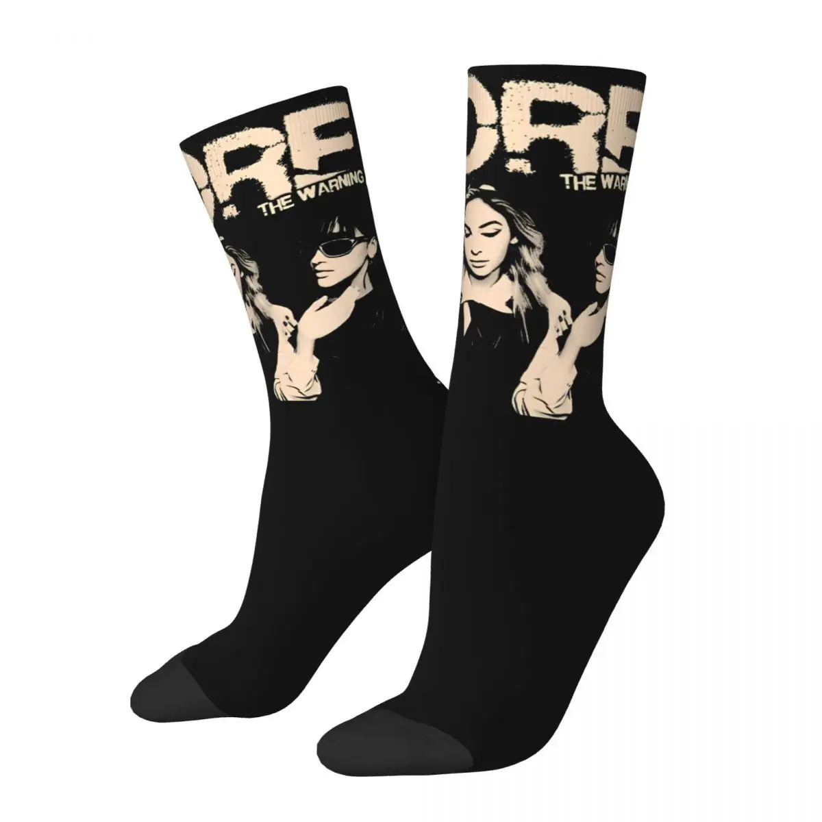 Calcetines de algodón de banda de advertencia para hombre y mujer, medias informales de música Rock, medias de media TubeCrew, la mejor Idea de regalo, 2024