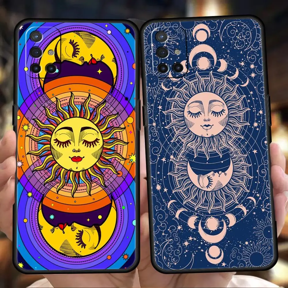 Funny Sun Moon Face Phone Case for Oneplus 11 10T Nord N100 N10 10 7 8 9 9R 7T 8T N200 CE 2 9RT Pro 5G Silicone Cover Shell Bags