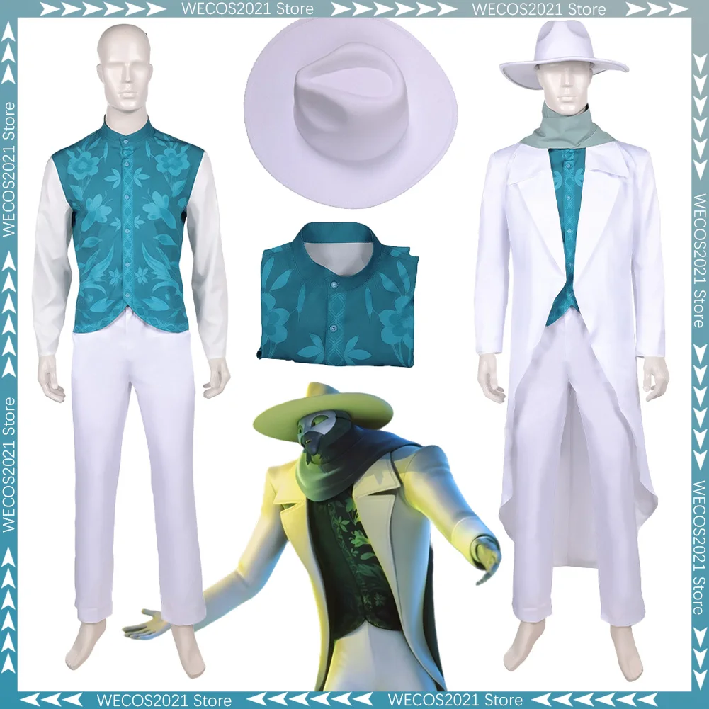 

Disguise Monster In Paris Francoeur Cosplay White Suit 2011 Movie Costume Halloween Men Role Play Fancy Dress Up Party Clothes