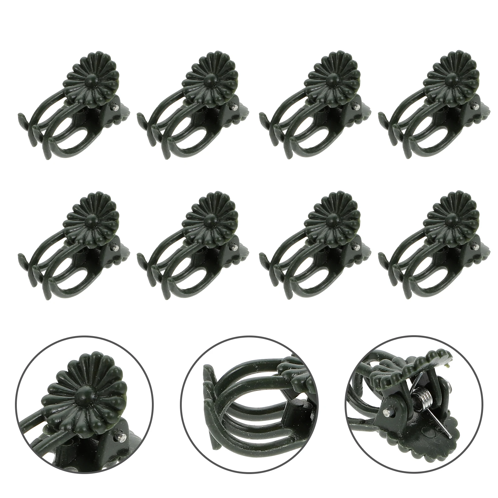 

50pcs Plant Support Clips Garden Accessories Fixed Flower Holder For Tomato Vine Plants Gardening Tools Plastic Clips Potted
