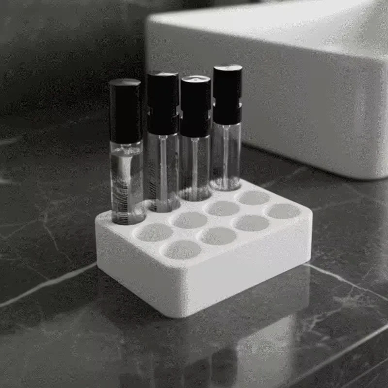 Perfume Sample Storage Table Display Tray for 10mm Diameter Mini Perfume Bottle Sample Bottle Storage Box Cosmetics Storage Rack