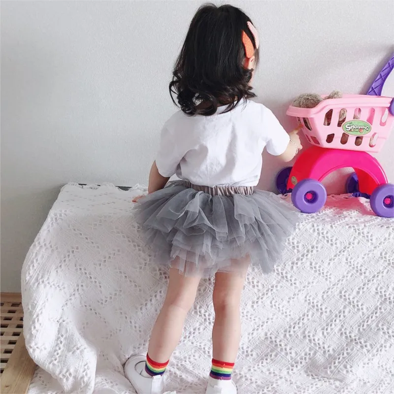 2024 New Summer Girls Kids  TuTu Cute Mini skirt Casual Comfortable Baby Clothes Children Clothing