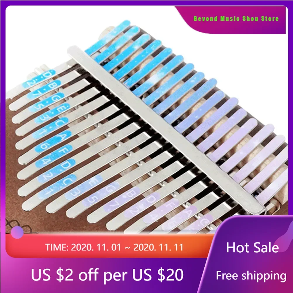 

Beyond Music Shop Store-4pcs Thumb Piano Stickers Finger Piano Note Stickers Adhesive Kalimba Stickers