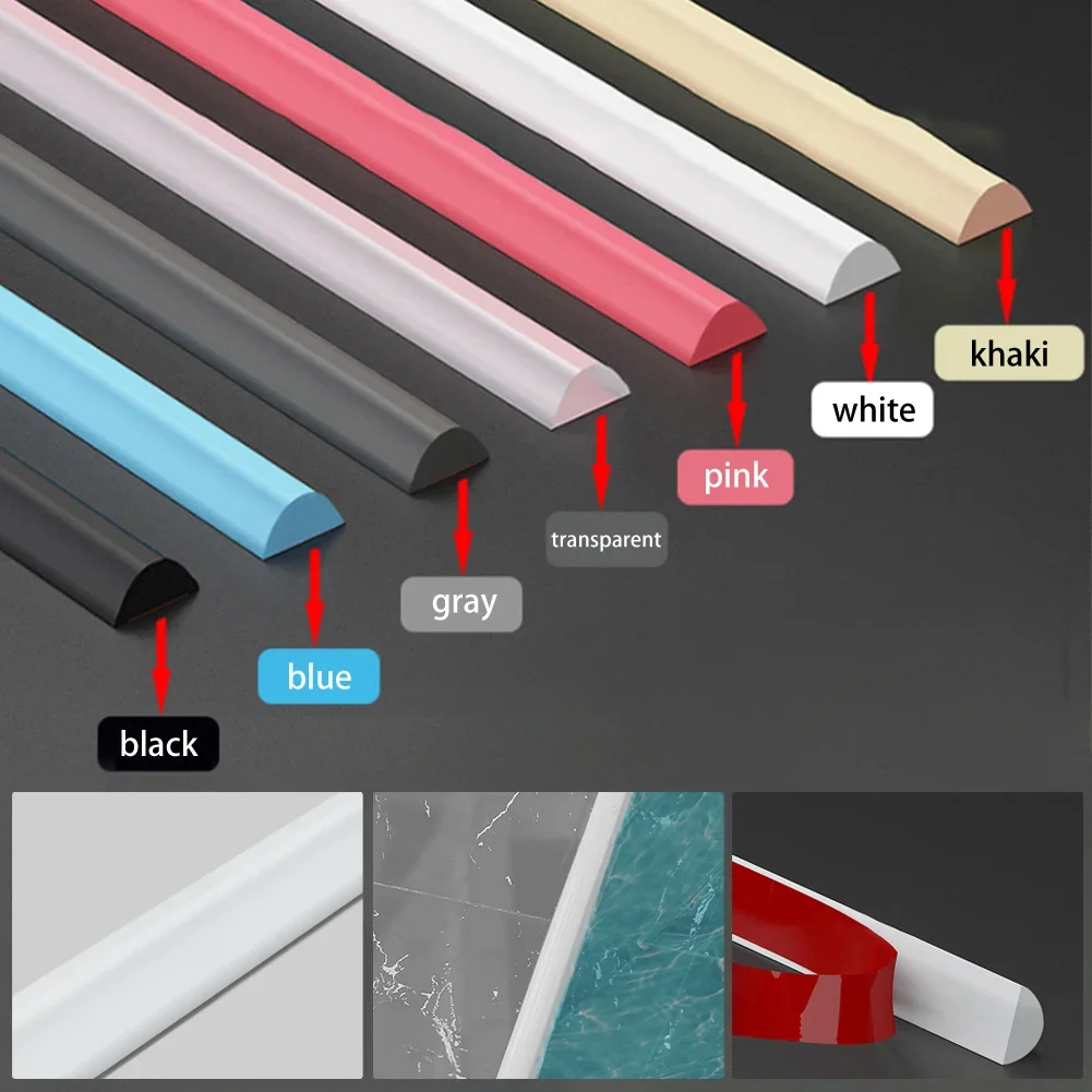 

Силиконовый ограничитель воды для ванной комнаты, блокиратор плотины для душа, разделитель сухой и влажной воды, уплотнительная лента для нижней части двери 50/100/200 см