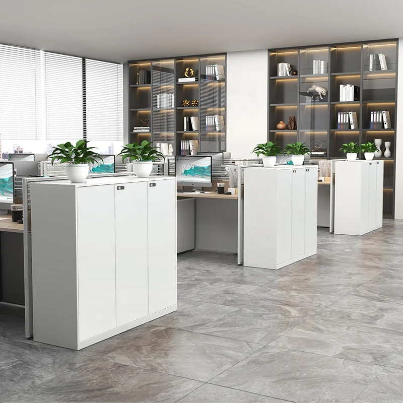 

Modern Partition Metal File Cabinet Home Bar Tea Closet Lockable Steel Cupboard Office Furniture Cabinet