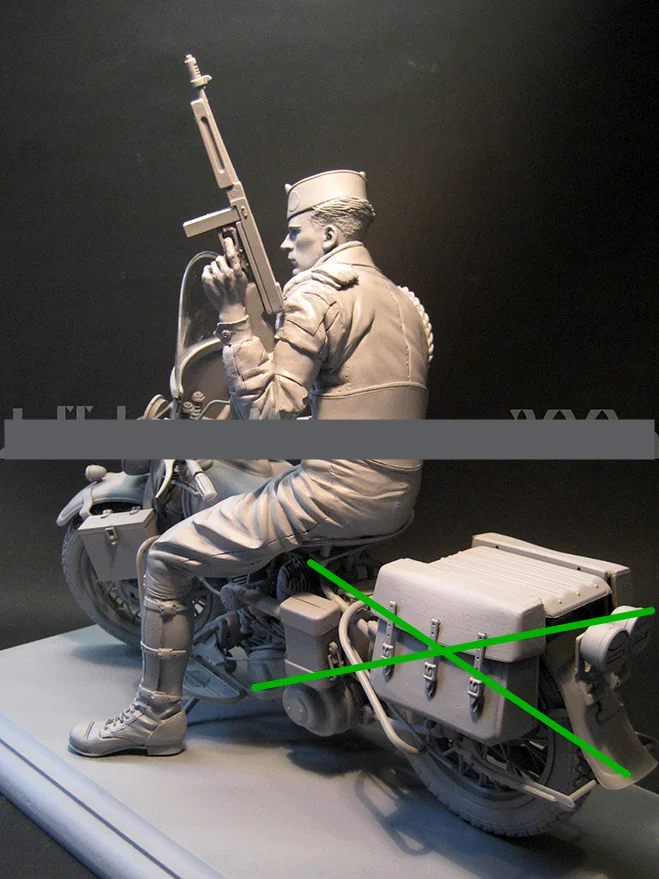 Kit de modèle de figurine en résine 1/35 officier de l'armée rouge