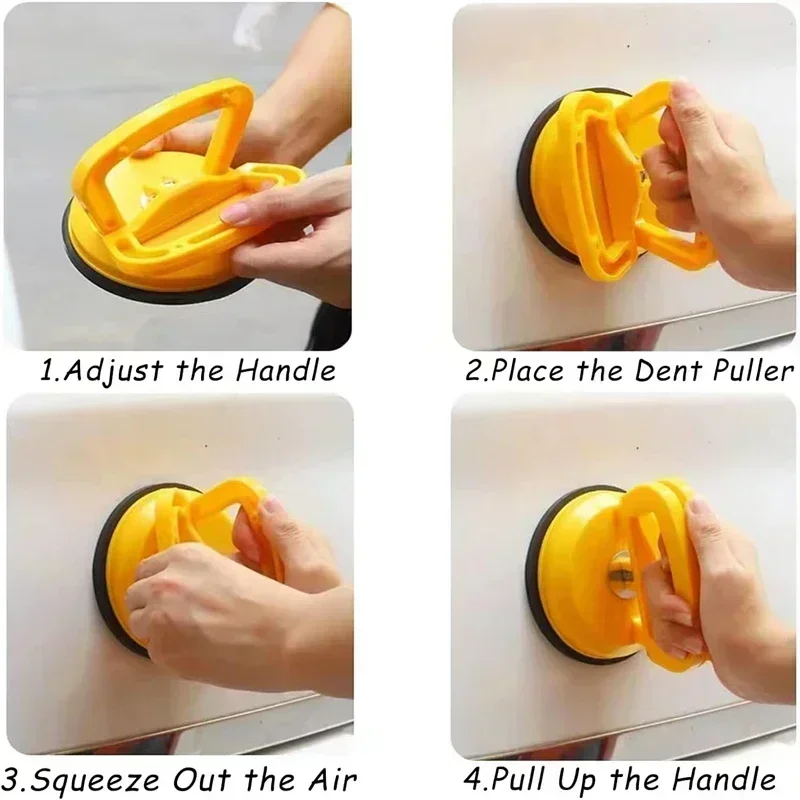 Car Suction Cup Dent Repair Artifacts Black Orange Color Universal Heavy Duty Suction Cups Car Body Paint Dent Repair Tools view 5