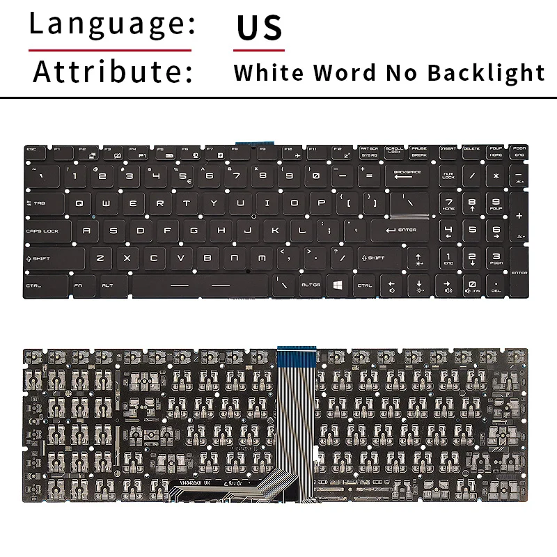 Imagem -03 - Russo Backlight Teclado do Portátil para Msi Ge63 Ge73 Gs63 Ge63vr Ge73vr 7rf Ms17c1 17c5 16k5 16p5 16p1 17b7 Raider Rgb Novo us