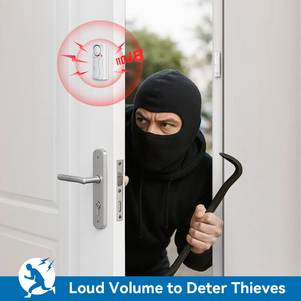 سيارة RV إنذار نافذة الباب إنذار تخويف الدخيلين مكافحة سرقة التحكم عن بعد إنذار ضد السرقة الاستشعار المغناطيسي