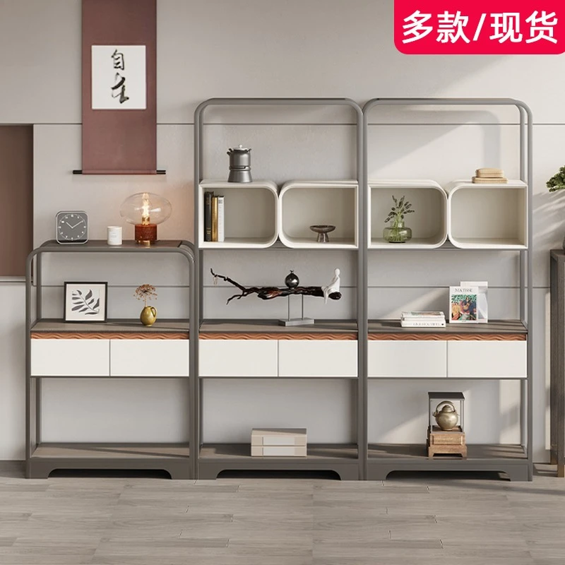 Bogu rack Modern light luxury shelf Display rack Storage Display Office partition Iron rack File cabinet Bookcase
