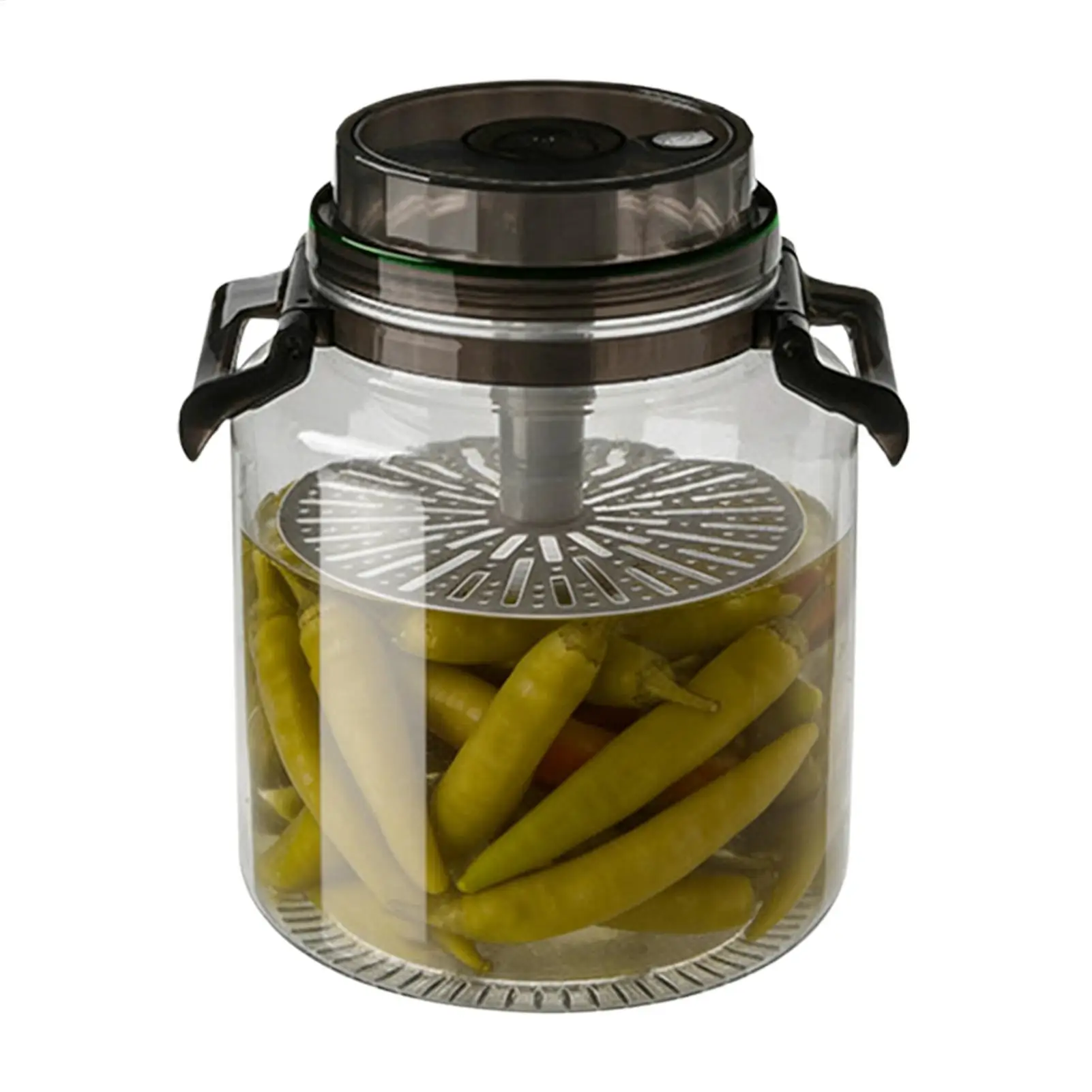 

Pickle Jar 5L Airtight Fermenter Bottle With Handle Pickling Jar For Brewing Kitchen Pantry Counter Countertop Food Flour Sugar